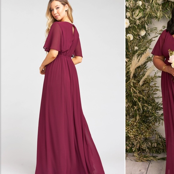 Show me your MuMu | Emily | merlot chiffon | Large - Picture 2 of 5